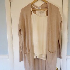 OLD NAVY Long Cozy Blush Cardigan